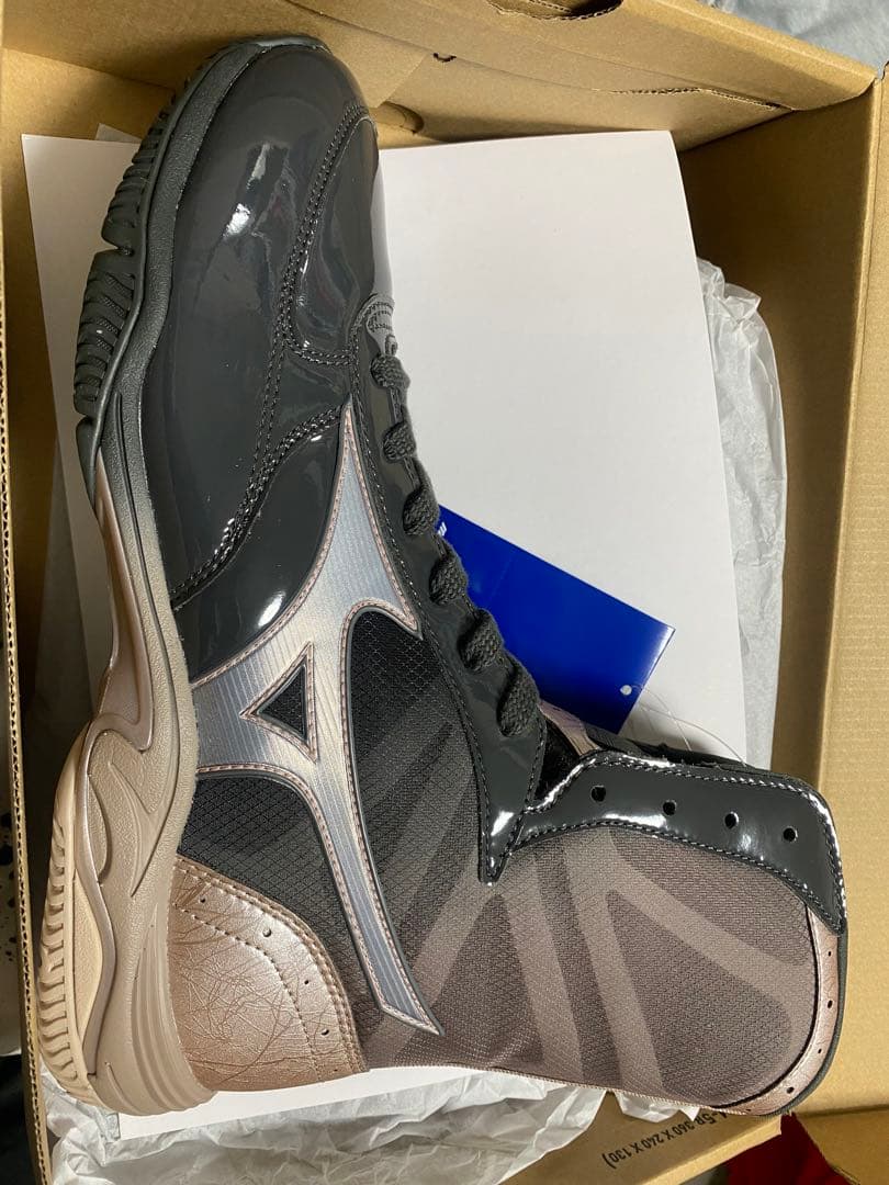 25cm MIZUNO ボクシングシューズ ウエーブモンスターblack