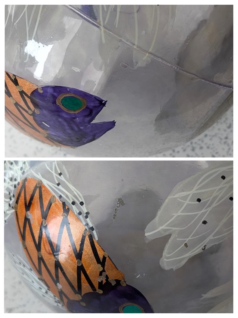 MURANO ムラーノガラス イタリア製 エナメル彩 ガラス デキャンタ 珍品