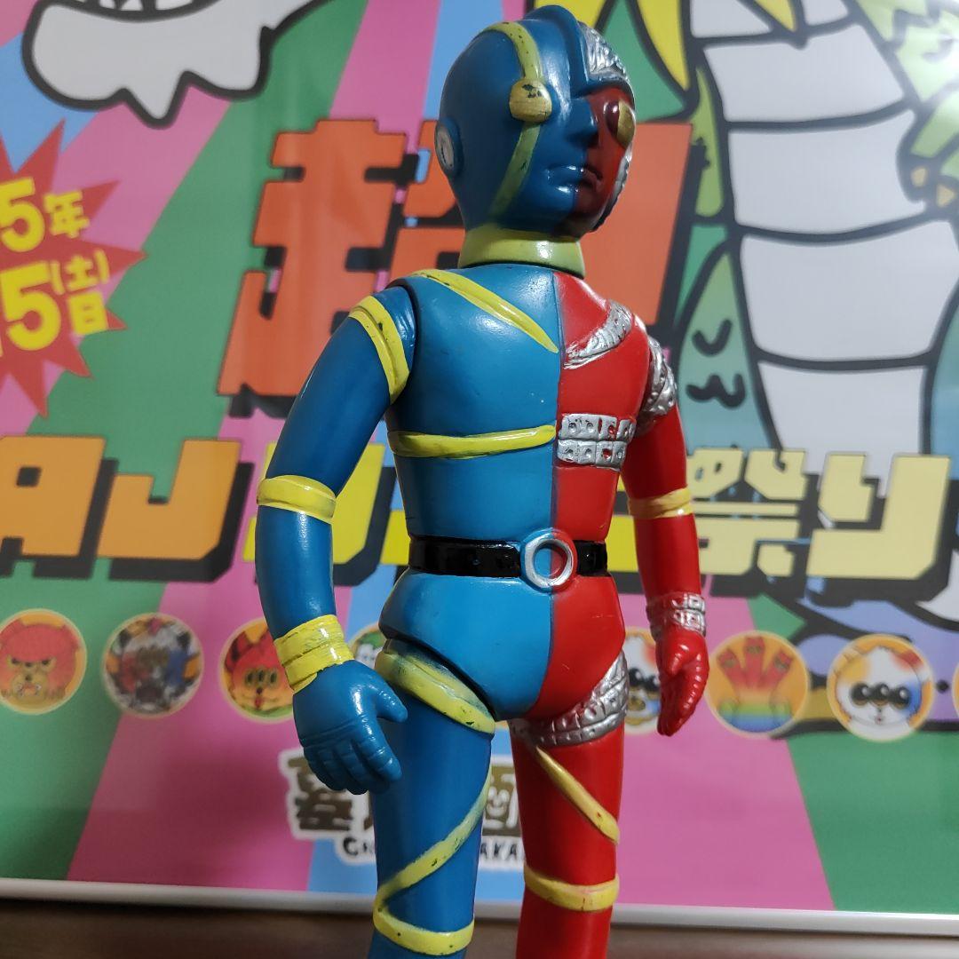 当時物　無版権　キカイダー　美品ソフビ　30cm