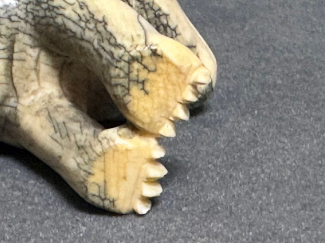 根付　狛犬　古美術品　 置物　細密細工　骨董　アンティーク　彫刻 工芸品