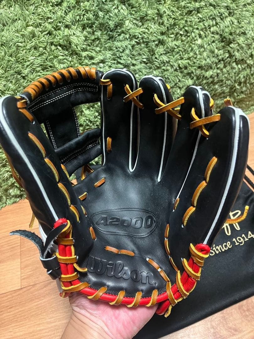 美品 Wilson A2000 1975 硬式内野手用グラブ ブラック×ホワイト