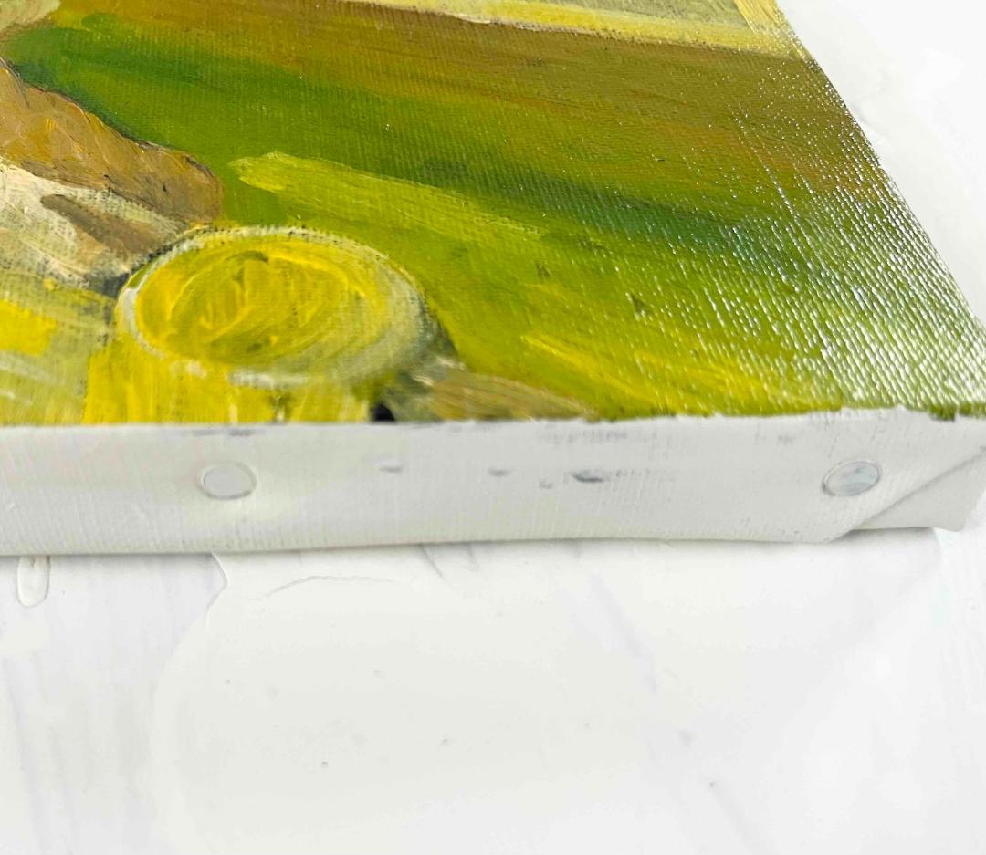 16×23㎝「痒い背中」油彩・原画・サムホール