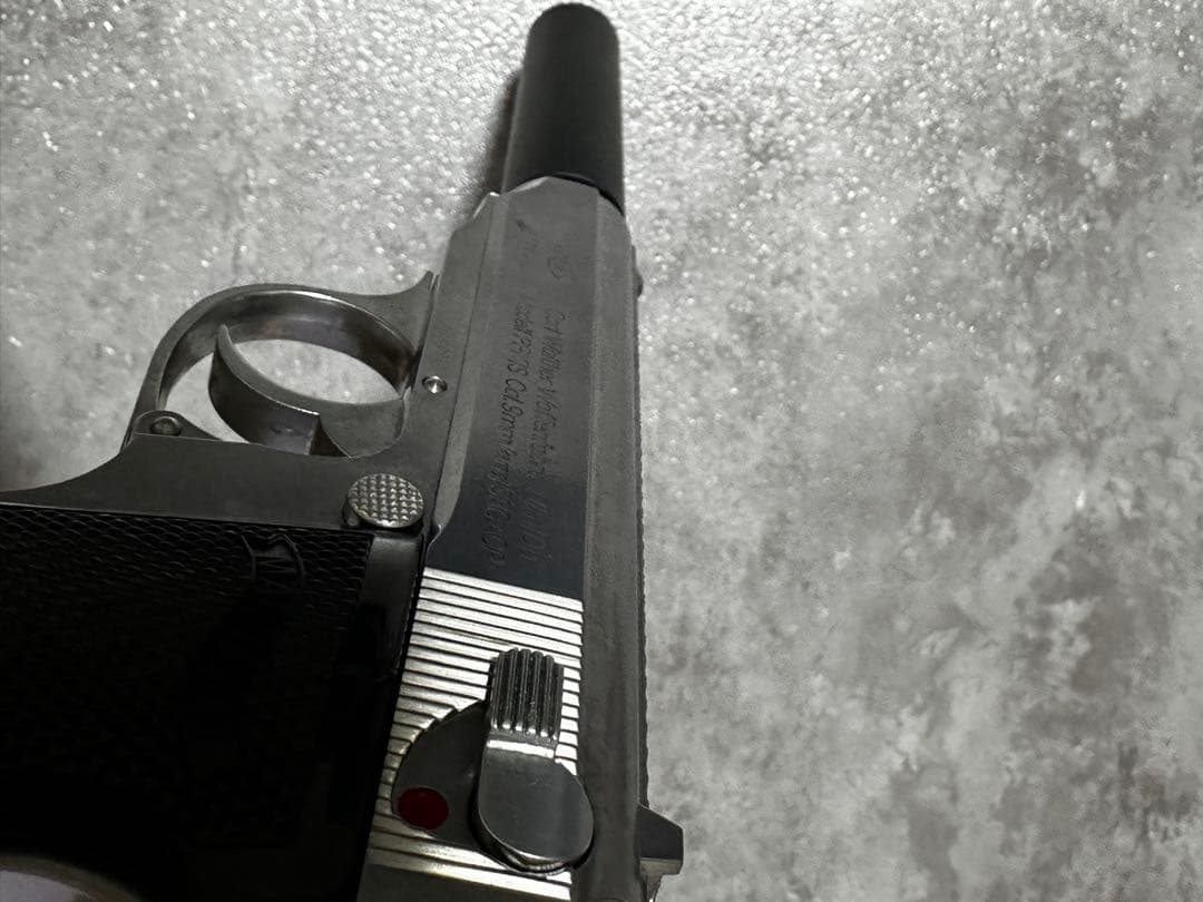 【300円off】マルゼン ワルサーPPK シルバー ガスガン 静音カスタム