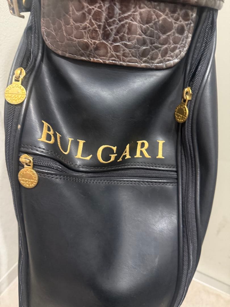 ブルガリ　ゴルフ　キャディ　バッグ　ヴィンテージ キャディバッグ　ゴルフバッグ