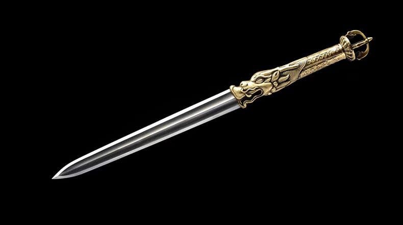 ドラゴンの刃  古兵器 武具 刀装具 日本刀 模造刀 居合刀  ダイヤモンドきね