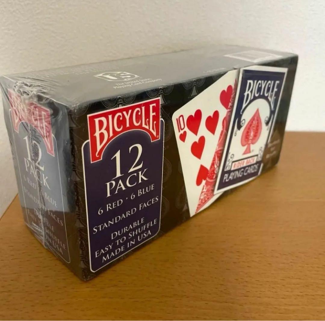 バイスクル トランプ ライダーバック 青赤 12個パック