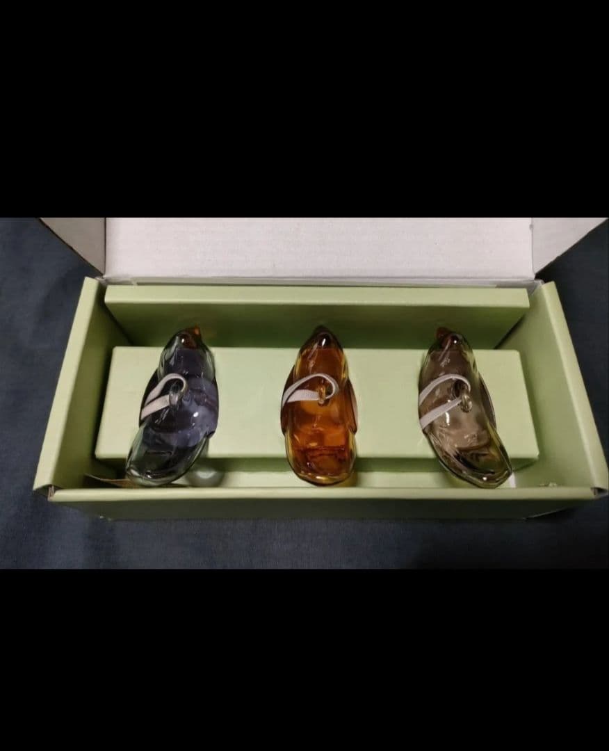 未使用 イッタラ ガラス バード 3色 オーナメント シエッポ 