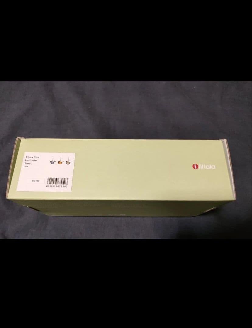 未使用 イッタラ ガラス バード 3色 オーナメント シエッポ 