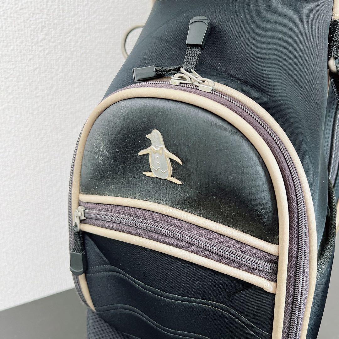 マンシングウェア スタンドキャディバッグ 8分割 9型相当 フード付ペンギンロゴ