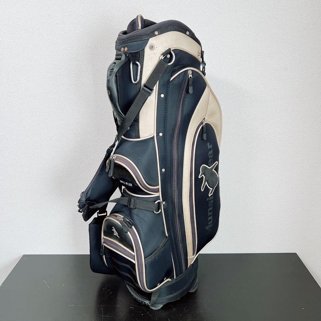 マンシングウェア スタンドキャディバッグ 8分割 9型相当 フード付ペンギンロゴ