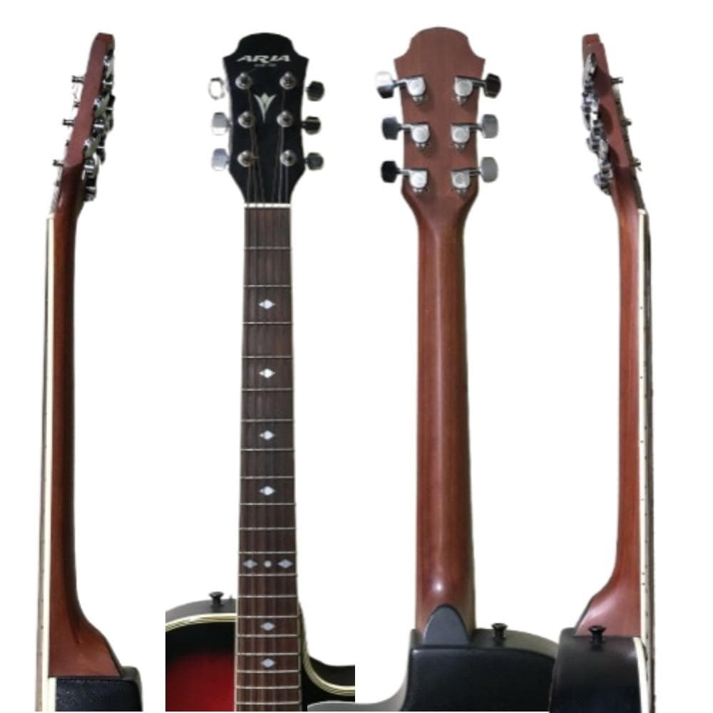 Y USED エレアコ ギター ARIA AMB-35 電池不要 アリア レッド