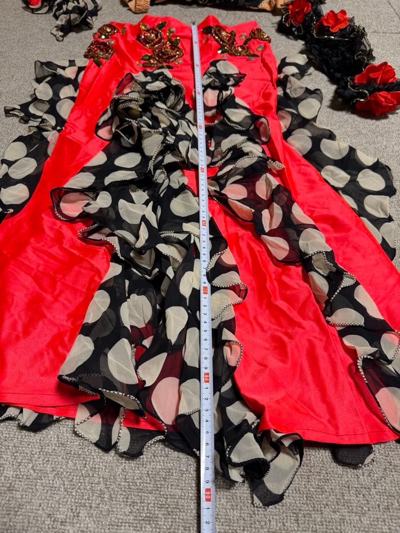 ベリーダンス セットアップ ピンク・黒・白