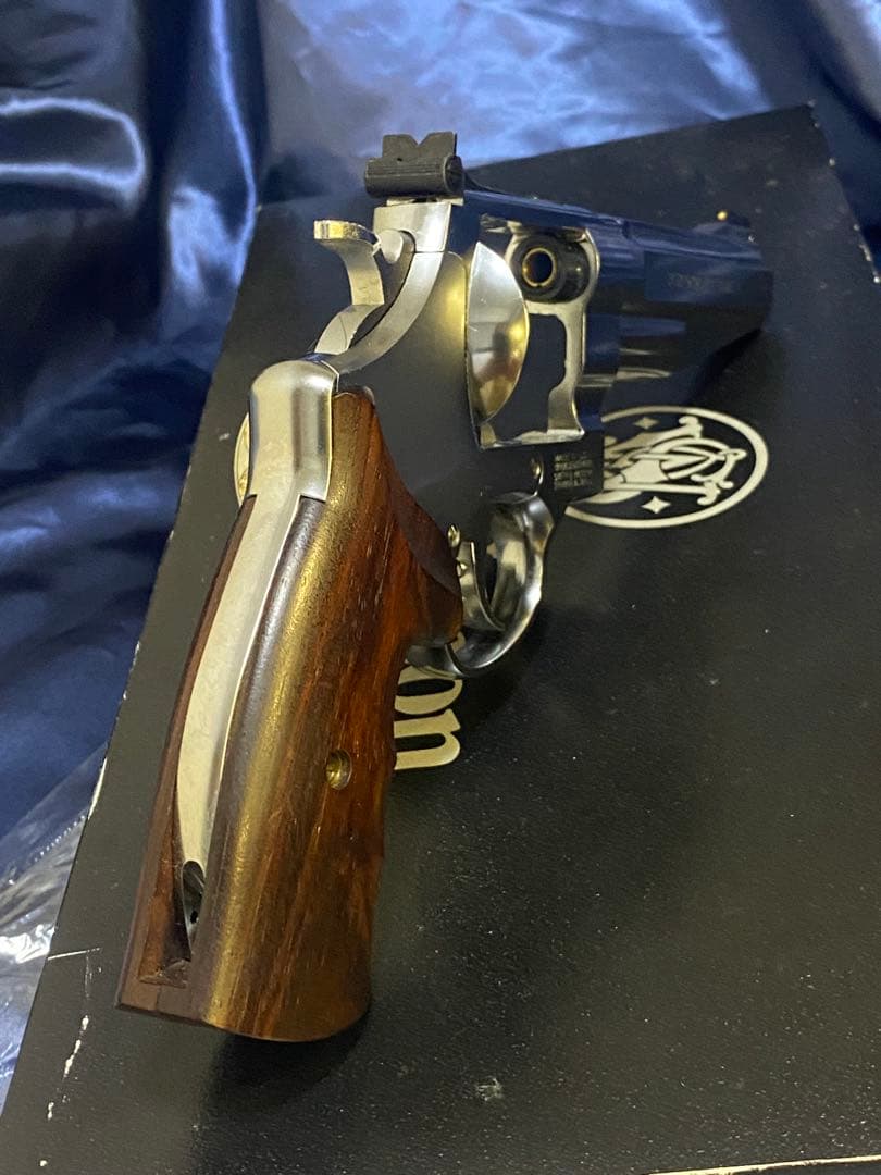 タナカ　S&W M627 ガスリボルバー　キムアーレンズグリップ付き