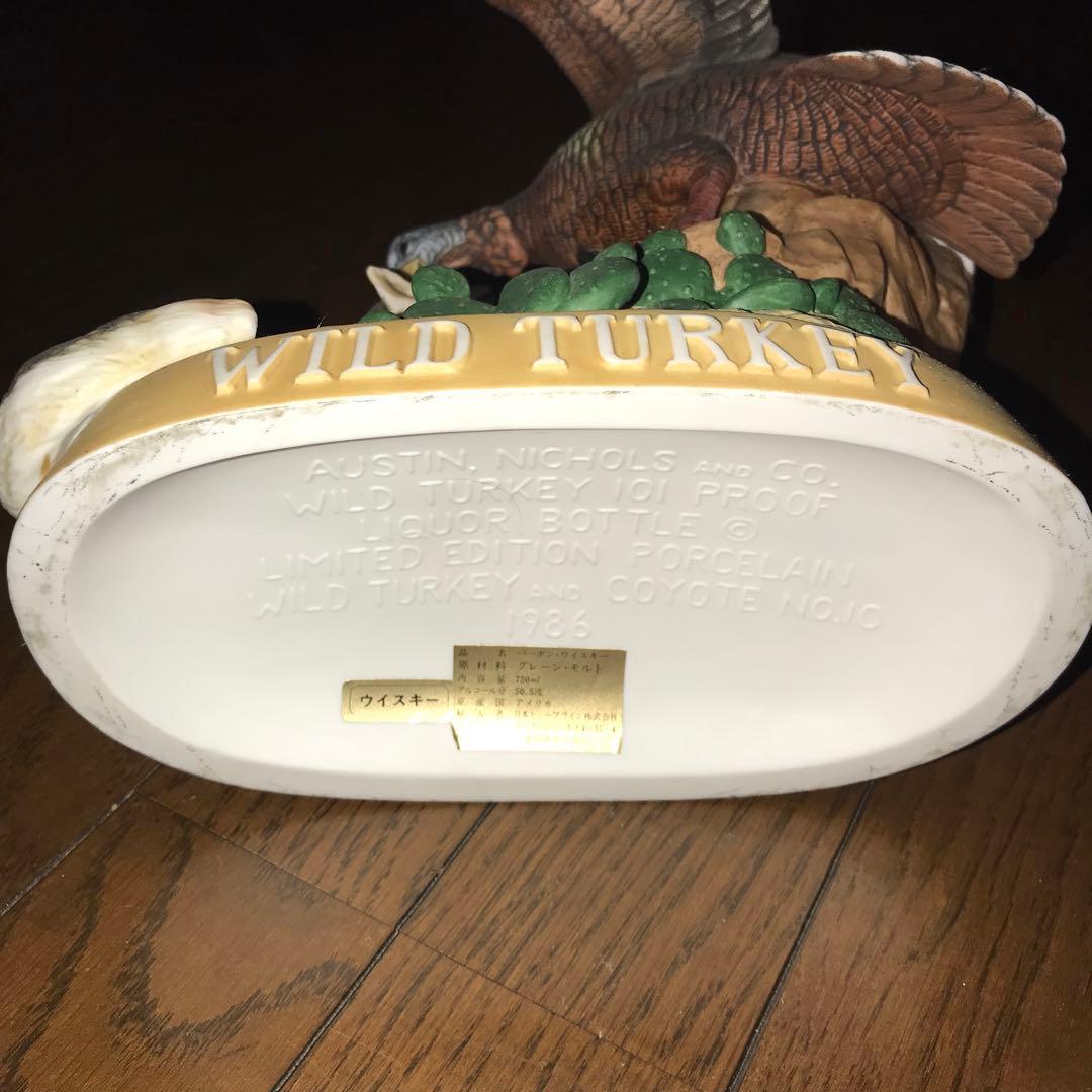 ワイルドターキー12年・セラミック陶器ボトル ターキー&コヨーテ　新品未開封品