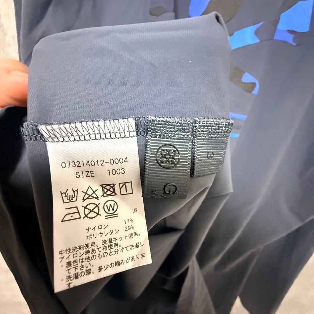 # G/FORE ジーフォア グレー 長袖ハイネックシャツ バックプリント