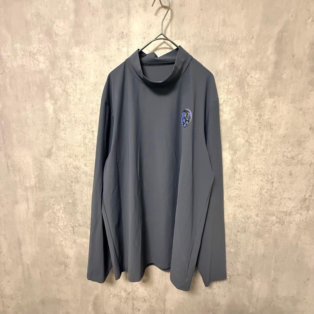 # G/FORE ジーフォア グレー 長袖ハイネックシャツ バックプリント