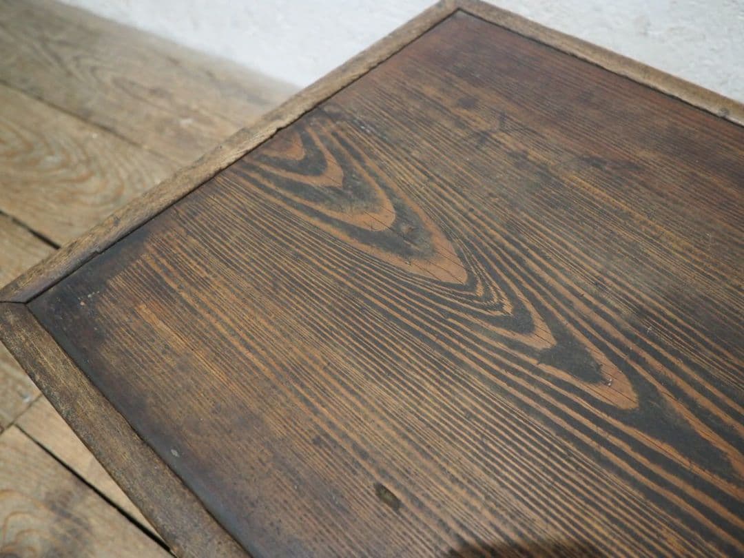 1262 アンティーク　無骨なローテーブル　座卓　ちゃぶ台　展示台　昭和レトロ