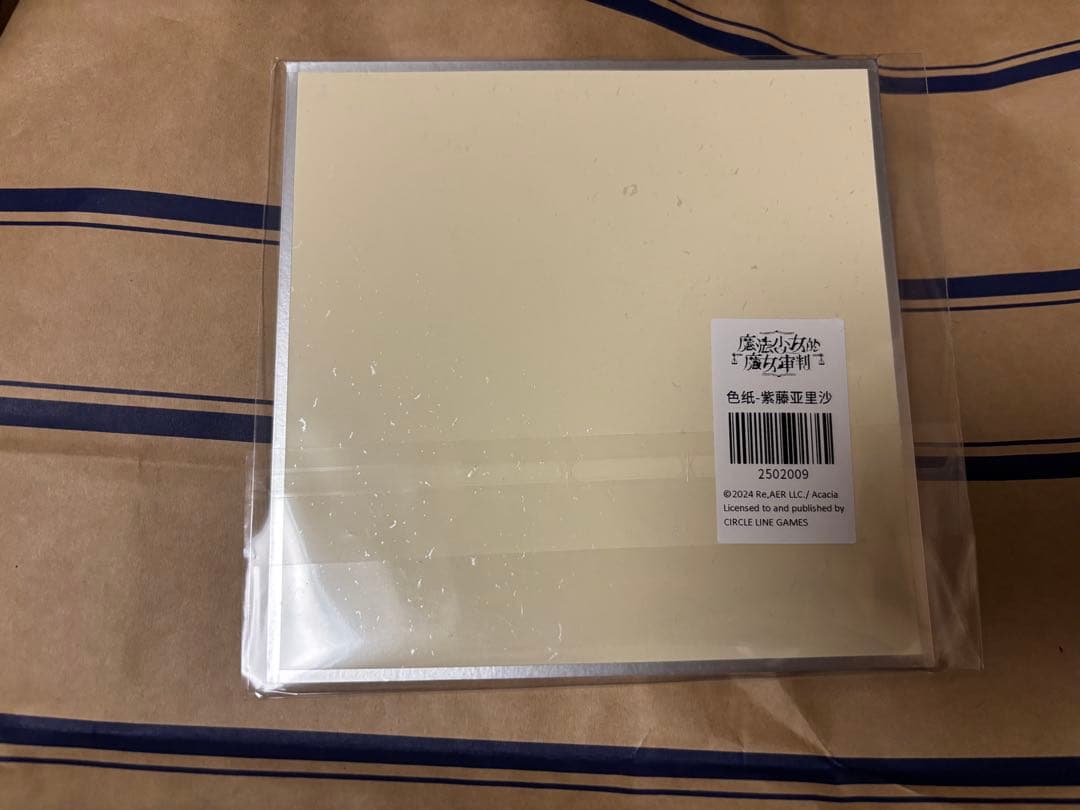 魔法少女ノ魔女裁判　まのさば　中国CF 色紙　紫藤アリサ