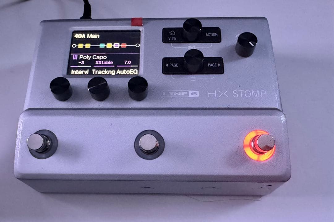 LINE 6 HX Stomp 限定色 シルバー オヤイデDCケーブル付