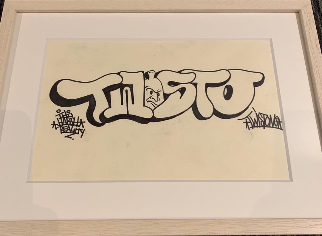 真作 Barry McGee バリーマッギー 原画 サイン入 絵画