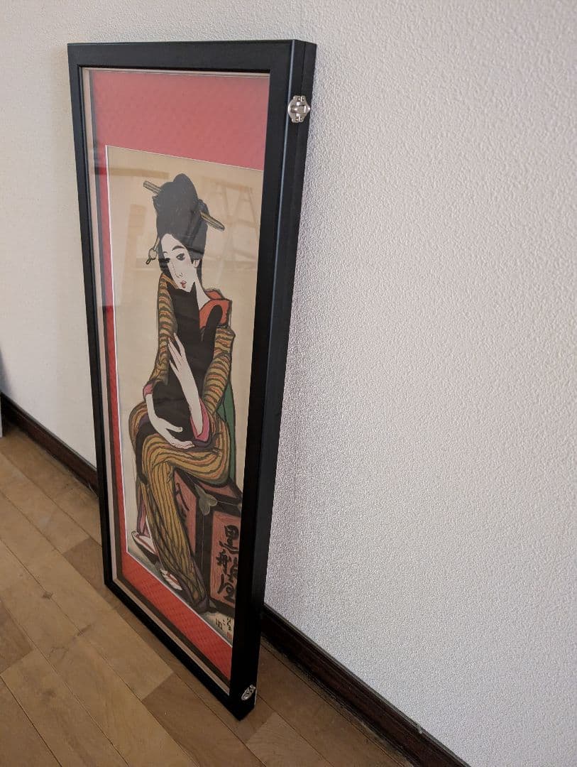 Yumiko 竹久夢二　黒船屋　木版画　版画　リトグラフ額縁　300部限定