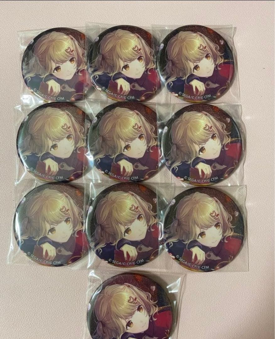 プロセカ グリッター缶バッジ グリ缶 小豆沢こはね