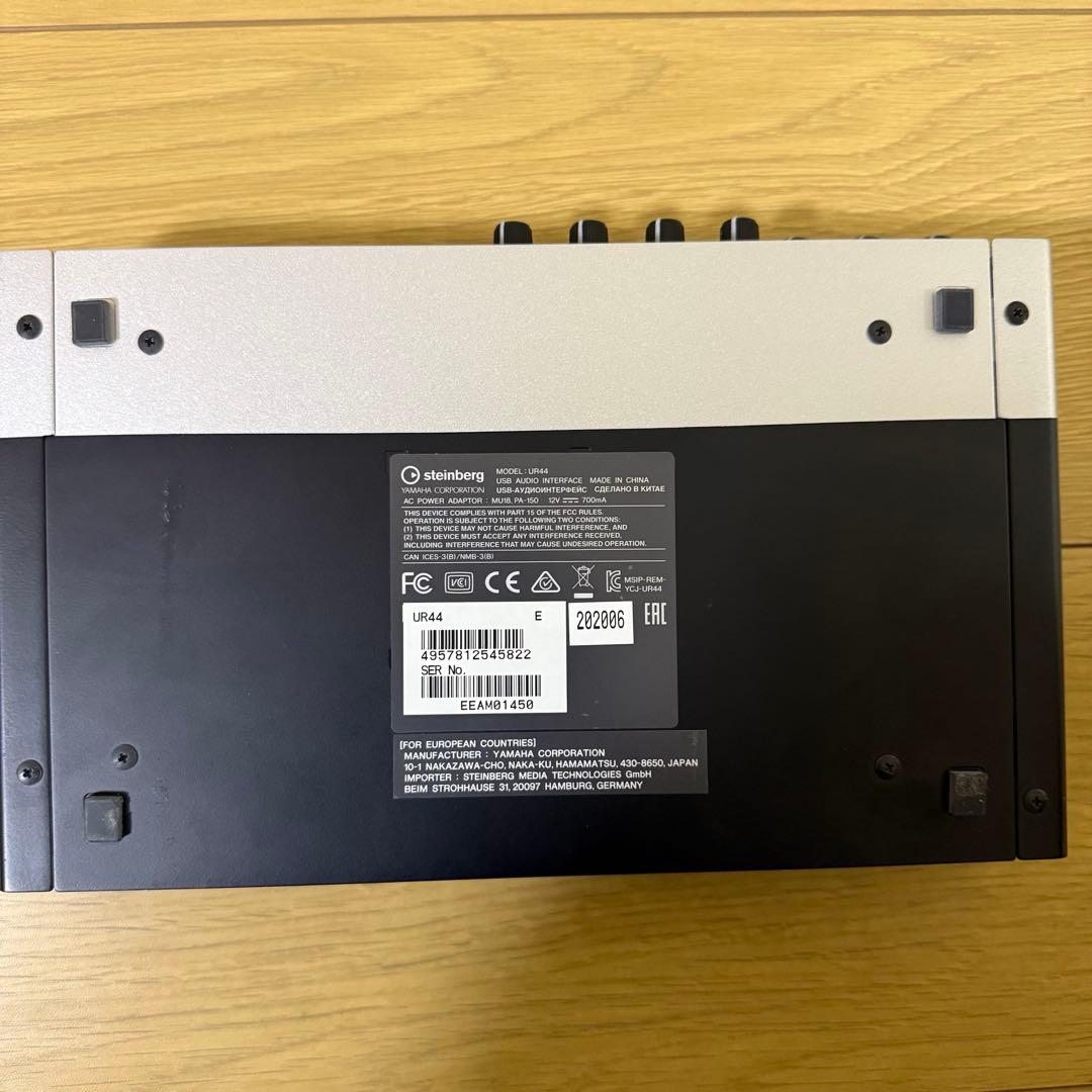 【動作OK】SteinbergUR44オーディオインターフェース 6in4out
