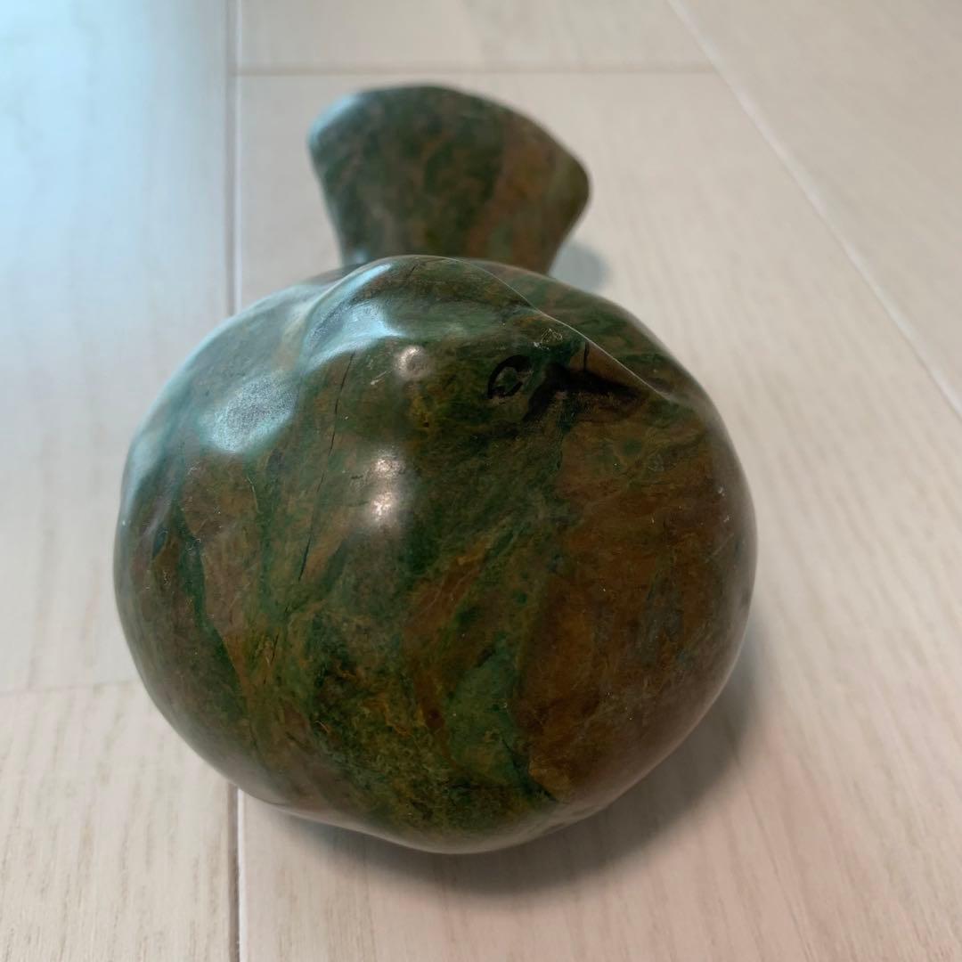 オブジェ　動物　置き物　大理石　彫刻　アンティーク　工芸品