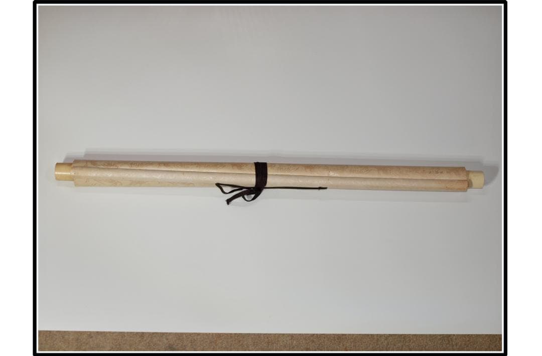 骨董市仕入れ品　日本時代の掛け軸その6　肉筆保証　激安骨董品X1007C3-2