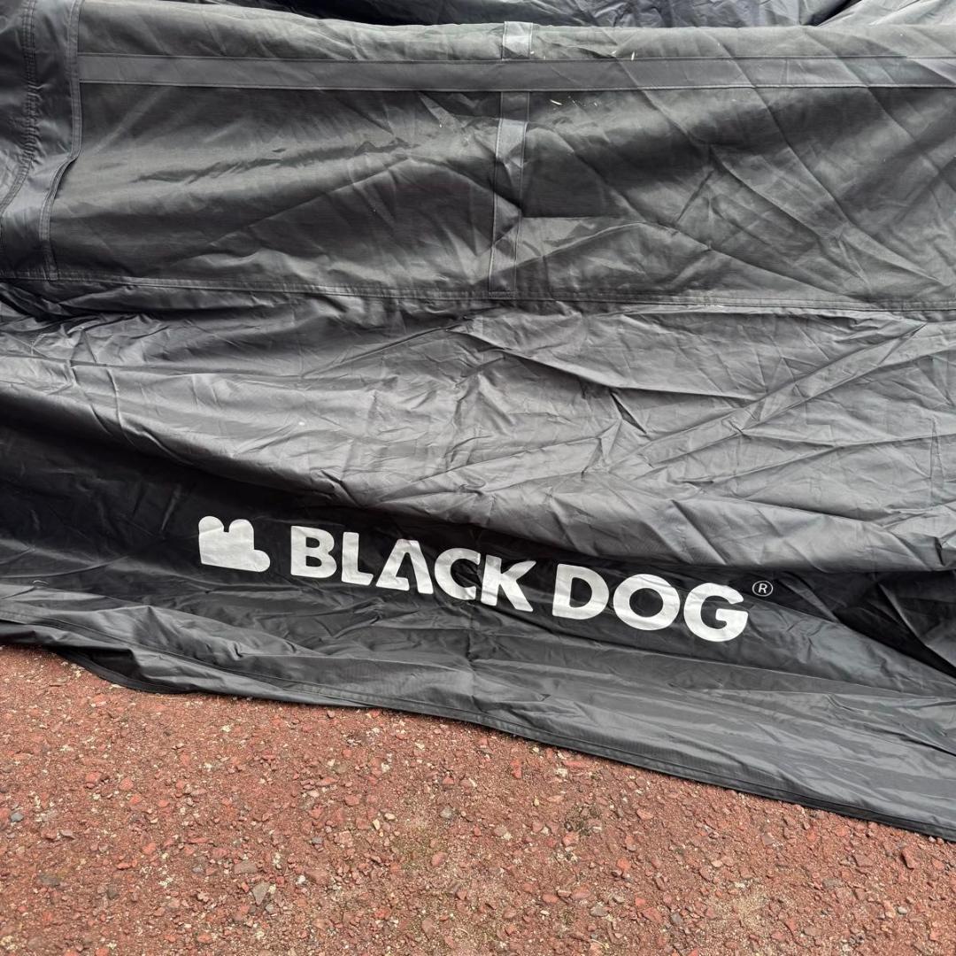 BLACKDOG ヘキサゴン 自動テント 6〜8人用／ブラック／ワンタッチ