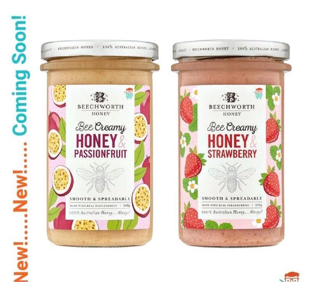 オーストラリア　BEECHWORTH ハチミツ　パッションフルーツ　いちご