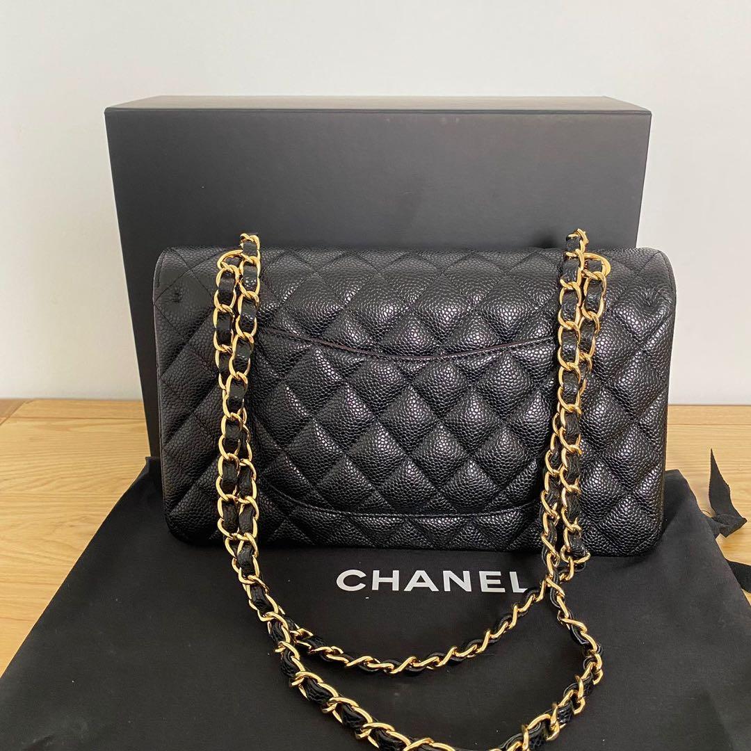 ブラックキルティングショルダーバッグ