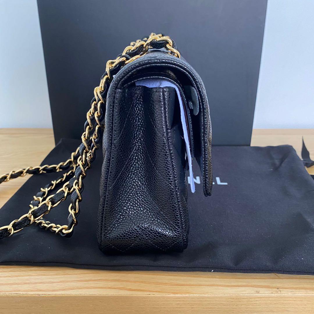 ブラックキルティングショルダーバッグ