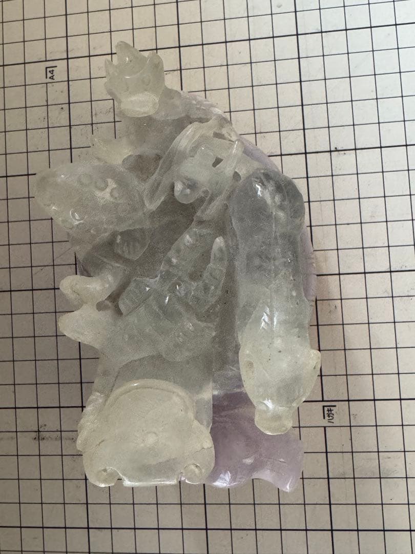 フローライトのロングイ(龍亀)の置物