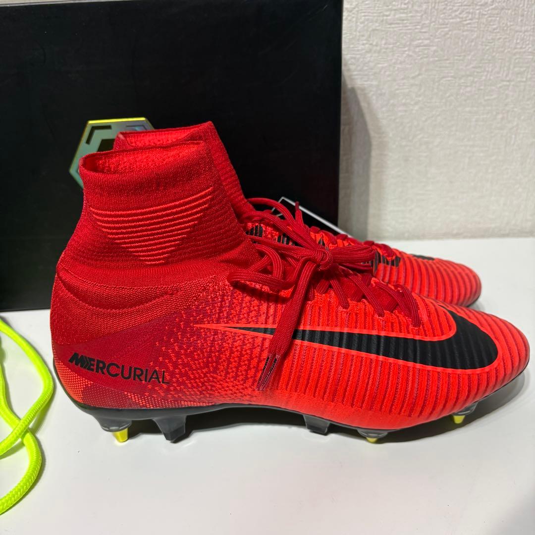 ナイキ マーキュリアル スーパーフライ V SG-PRO サッカー スパイク 赤