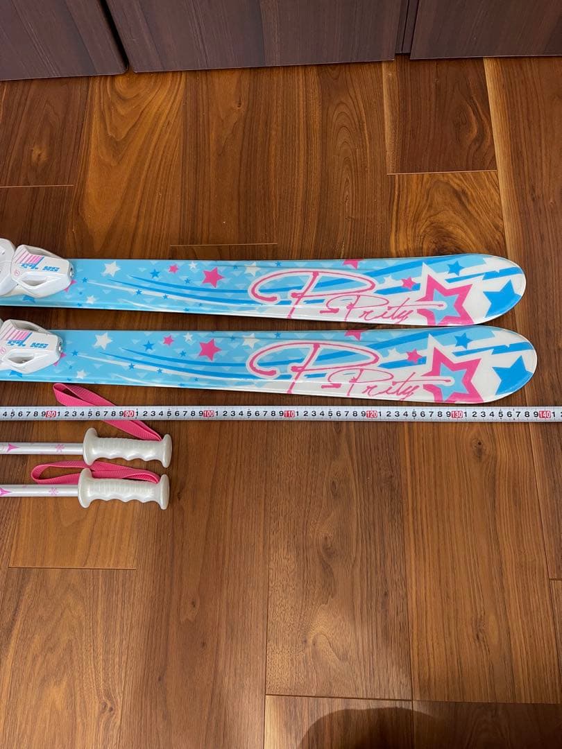 ピュアコンシャス　ジュニア スキーセット 140㎝　ブーツ ストック 子供用