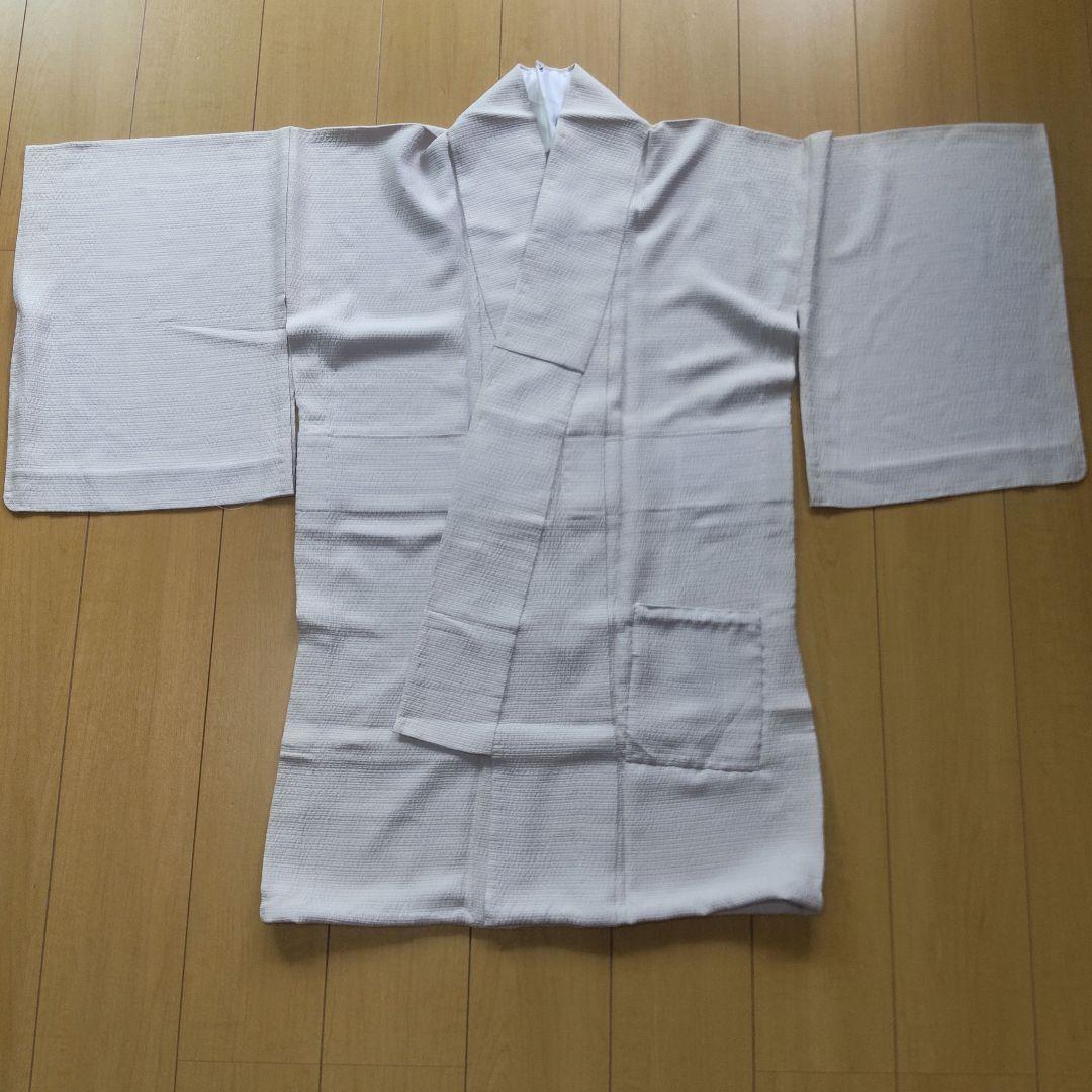 弓道　着物　単衣　正絹　一つ紋