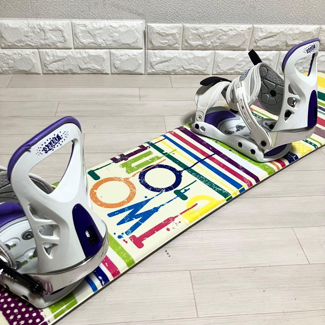 ケース付/TWO-b-ONE PAINTツゥービーワン スノーボードセット140