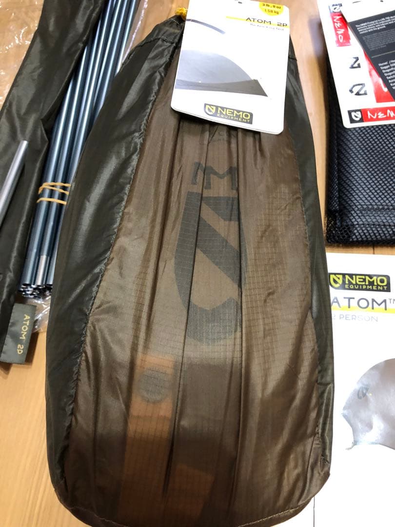 値下げ！美品！NEMO ATOM 2P 2人用テント　フットプリント付き！