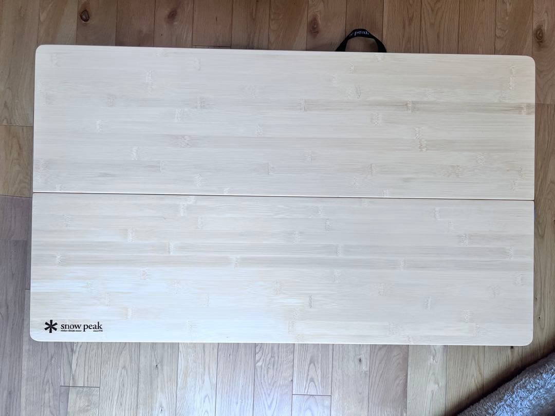  peakワンアクションローテーブル竹85×50