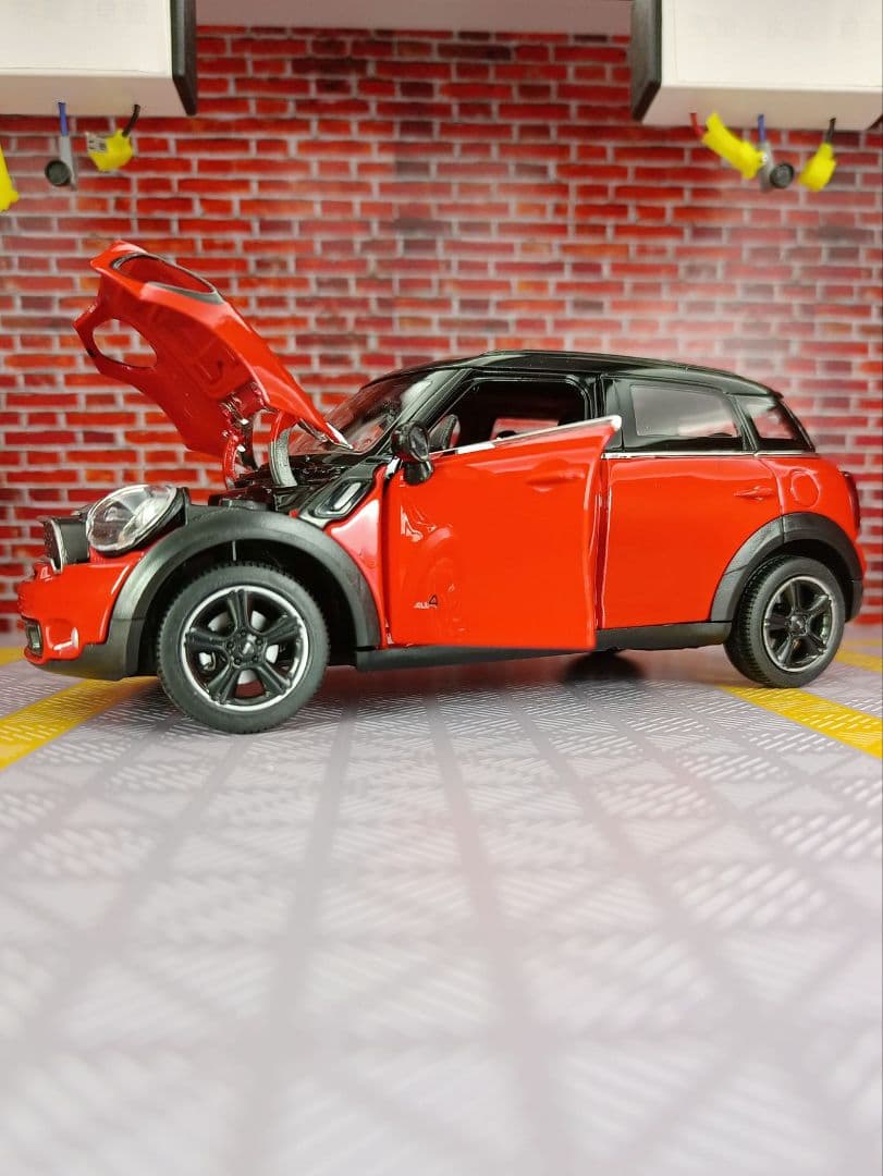  Minicooper レッド ミニカー 2ド 1:24