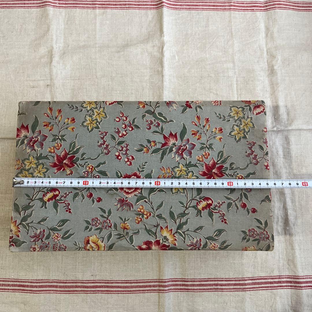 フランスアンティーク　カルトナージュ　花柄　箱