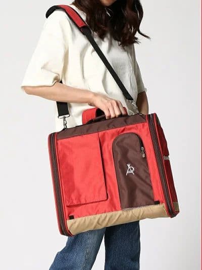 【ブルー】go slow caravan レトロ テント ペットキャリーリュック