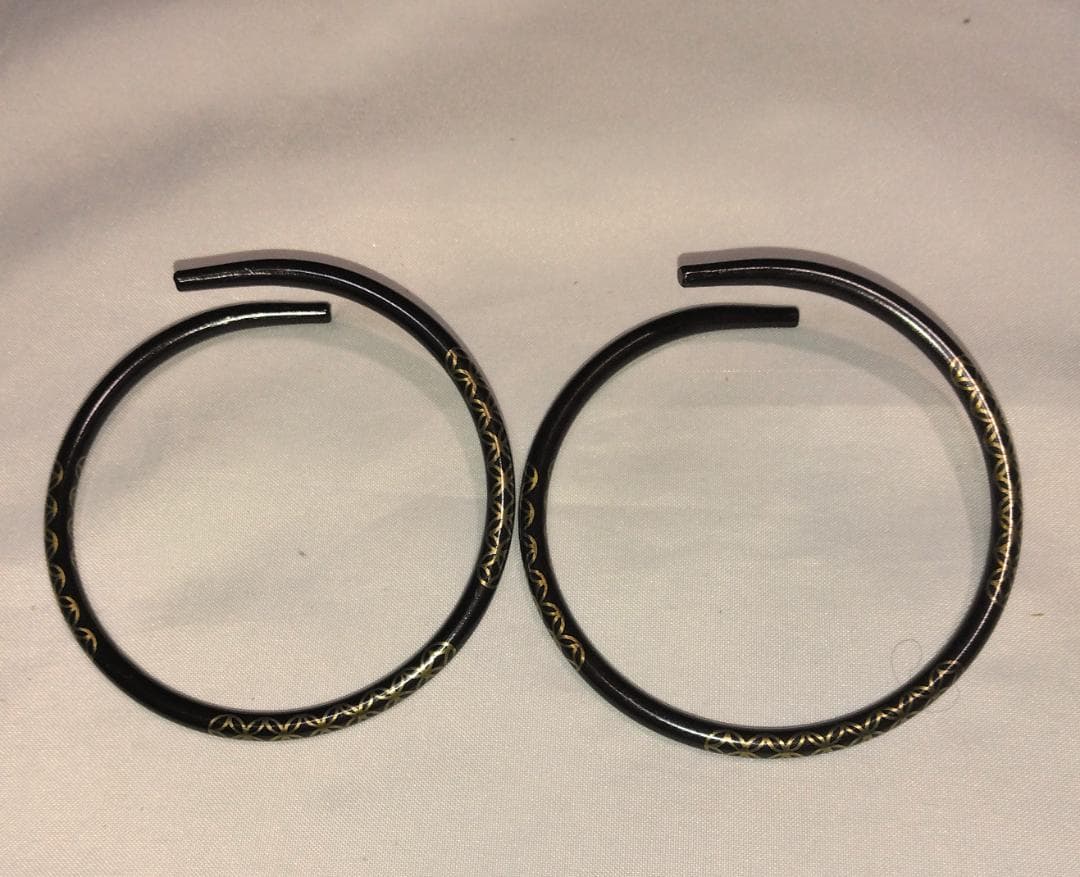 茶道具　金工師木村清五郎作　金七宝象嵌入釜釻　金七宝象嵌入釜鐶　超美品！！