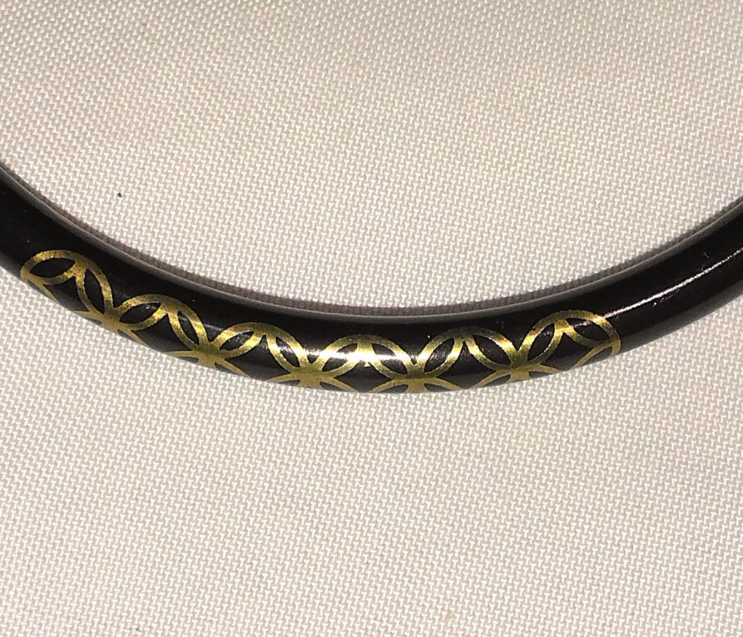 茶道具　金工師木村清五郎作　金七宝象嵌入釜釻　金七宝象嵌入釜鐶　超美品！！