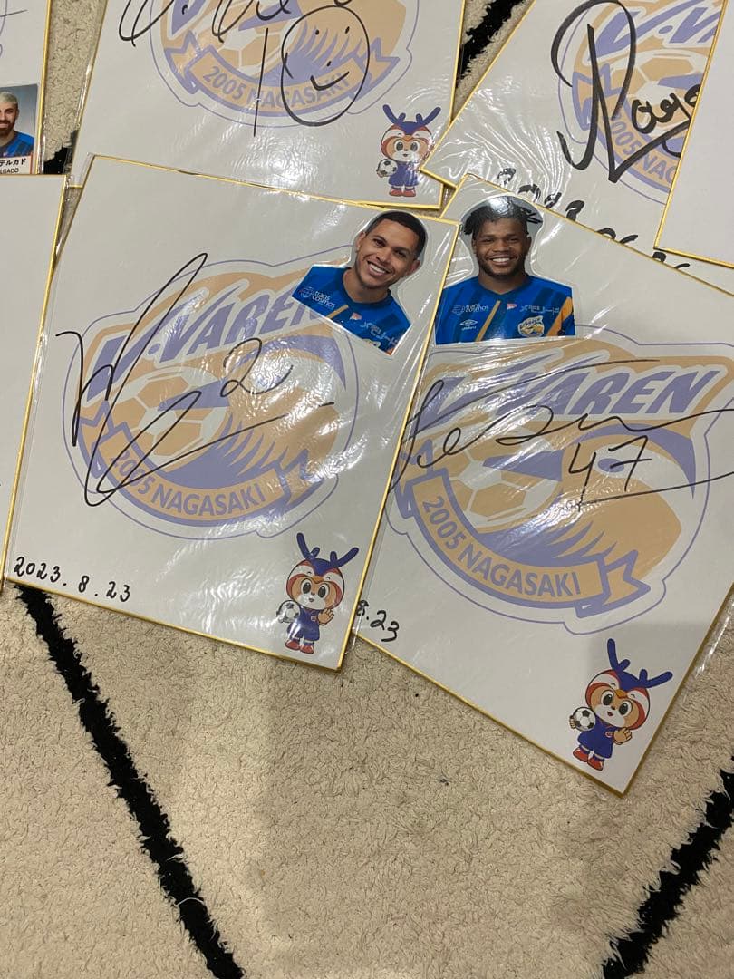 Vファーレン長崎　直筆サイン色紙