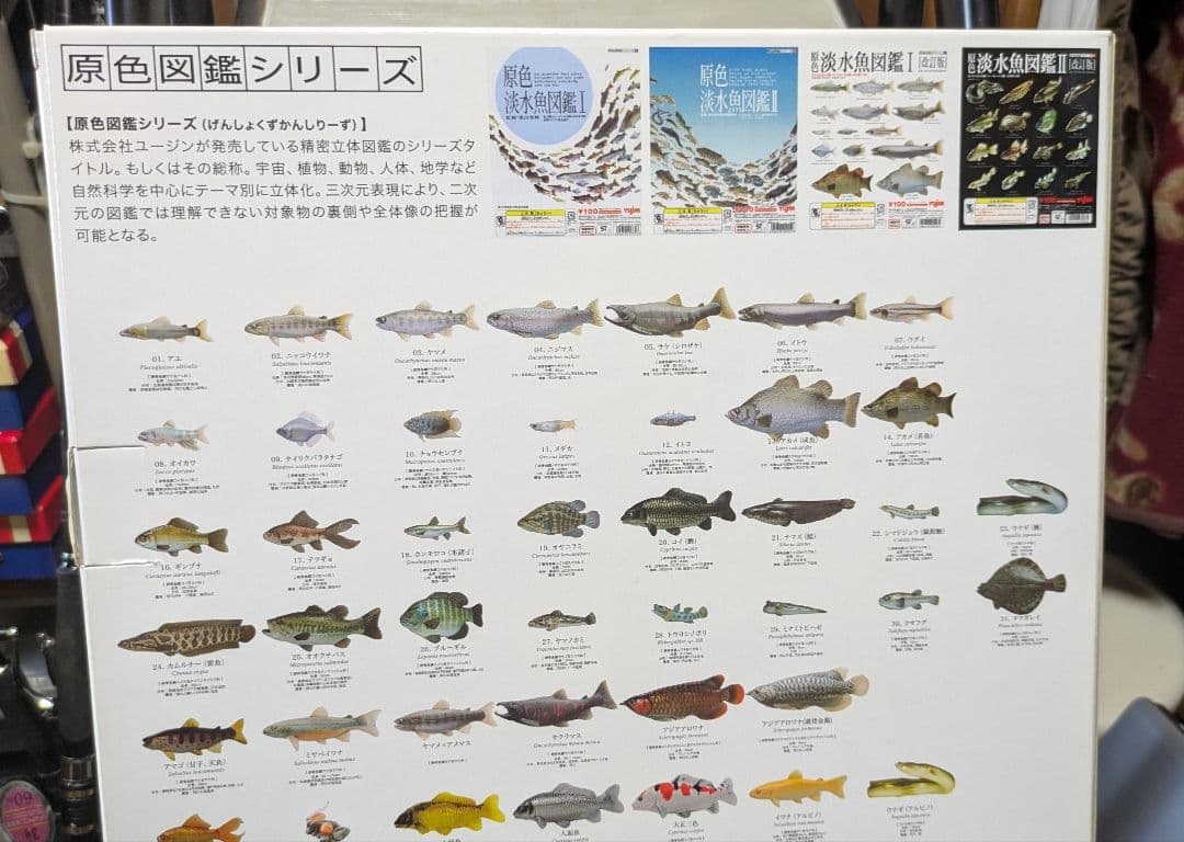 原色淡水魚図鑑 I・II 改訂版　淡水魚フィギュア数個