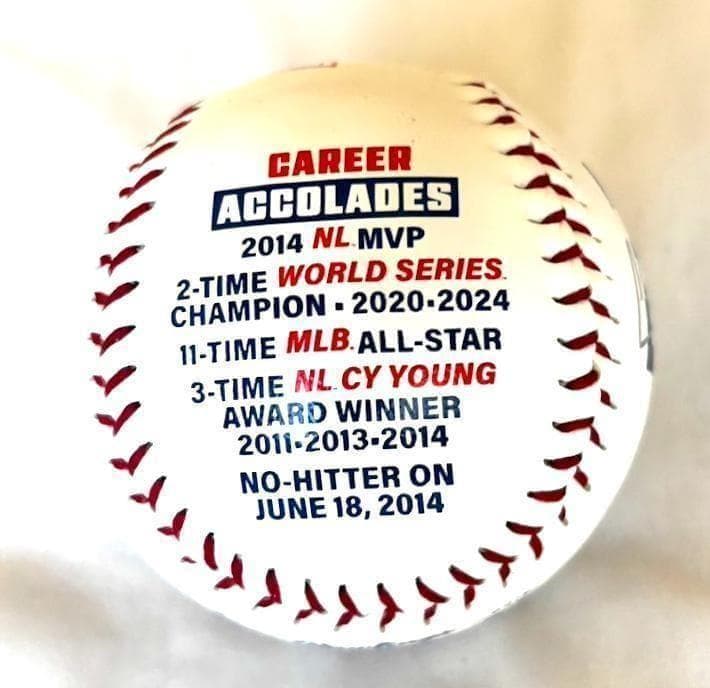 ロサンゼルス・ドジャース クレイトン・カーショウ MLB公式 引退記念ボール