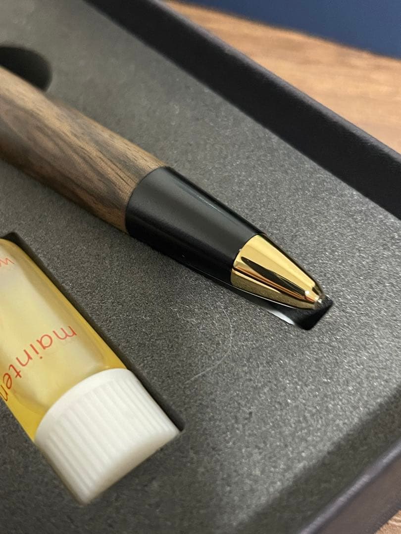 【新型】野原工芸 黒柿のシャープペンシル