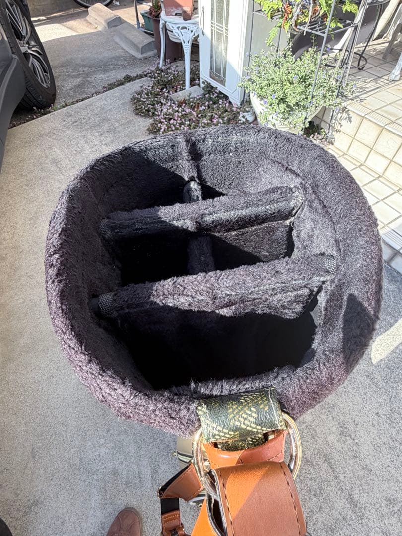 杉崎レザレクション　ゴルフキャディバック　ヘッドカバーセット